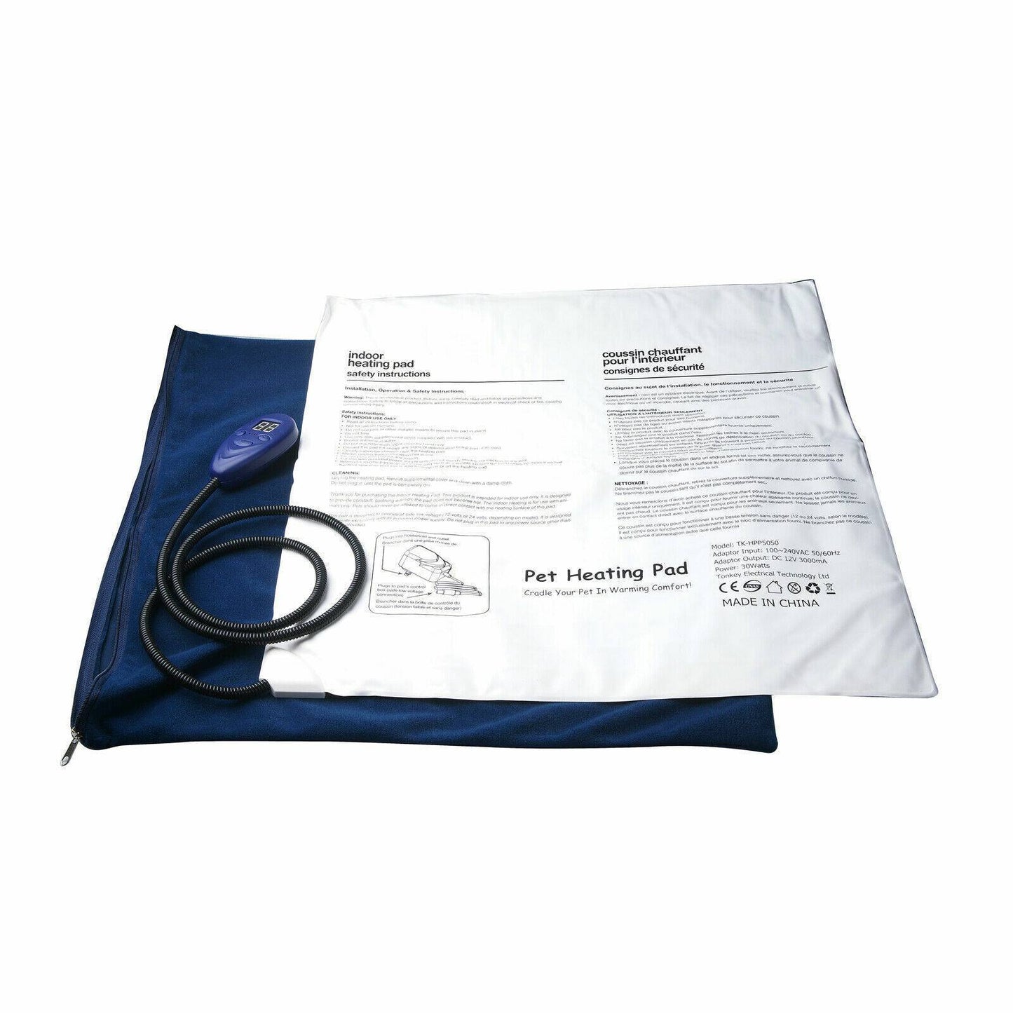 Waterproof Electric Pet Heating Pad – Chew-Resistant Heated Mat for Cats & Dogs