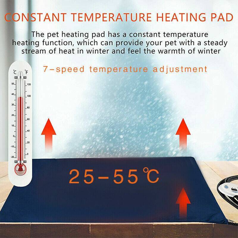 Waterproof Electric Pet Heating Pad – Chew-Resistant Heated Mat for Cats & Dogs